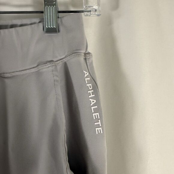 Alphalete Joggers Women's Small Solid Grey Pull On Drawstring Pockets - Picture 4 of 8
